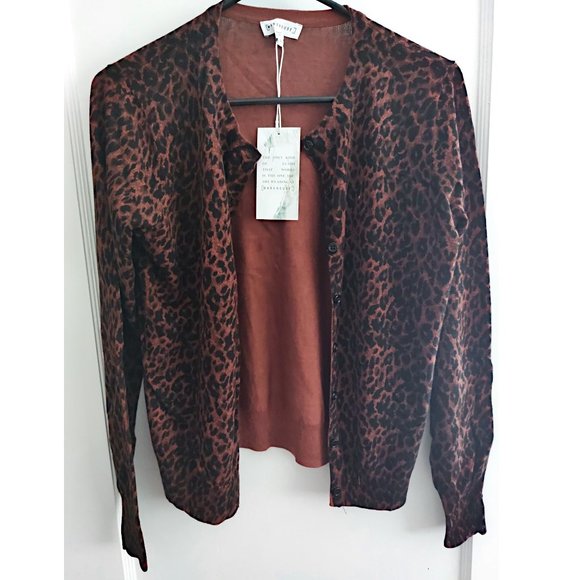 Leopard Print Cardigan NWT - Picture 2 of 3